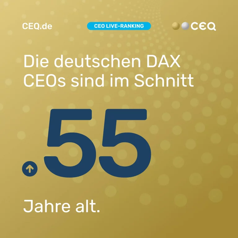 Das CEO-Ranking für alle Top-Entscheider*innen börsen­notierter Unter­nehmen –über 80.000 Datenquellen und konsolidiert diese in 5 Hauptdimensionen: 1. Business Performance 2. Media Presence 3. Social Engagement 4. Sustainability/ESG 5. Hot Topics